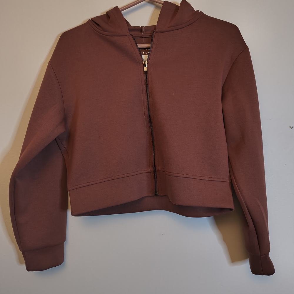 Women's a new day Cropped Mauve Hoodie Sweatshirt